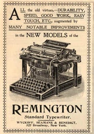 Remington typewriter Ad