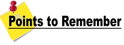 points to remember